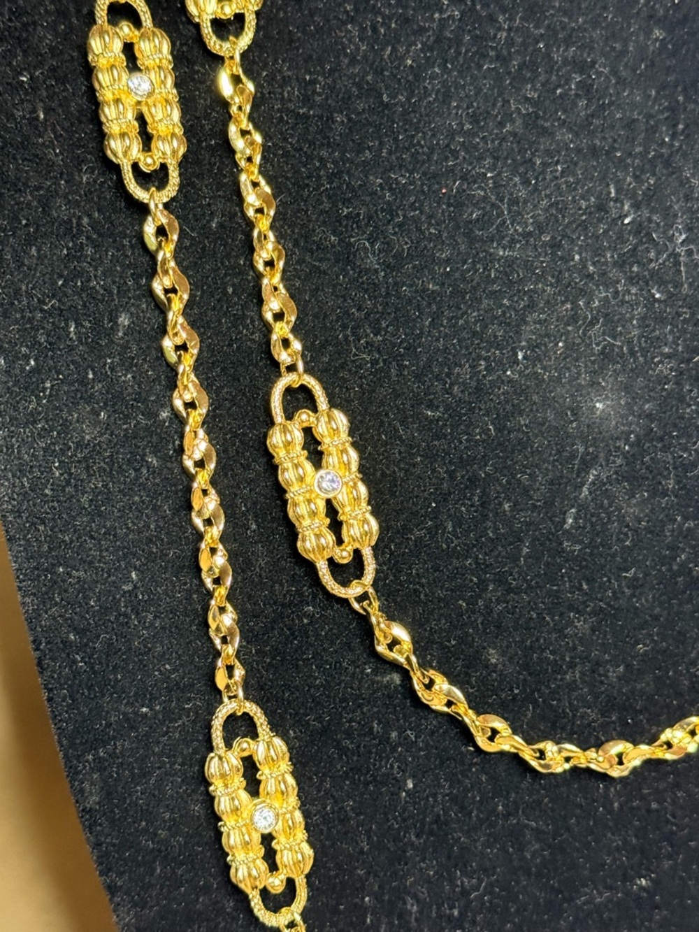 Camrose & Kross Gold-Tone Long 3pc Chain Necklace and Bracelet Set - Picture 7 of 15
